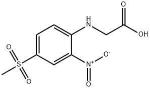 2-[(4-甲磺酰基-2-硝基苯基)氨基]乙酸, 90558-40-0, 结构式