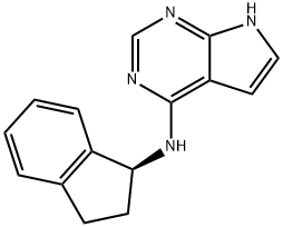 N-[(1S)-2,3-dihydro-1H-inden-1-yl]-1H-pyrrolo[2,3-d]pyriMidin-4-aMine|(S)-N-(2,3-二氢-1H-茚-1-基)-7H-吡咯并[2,3-D]嘧啶-4-胺