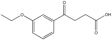 4-(3-エトキシフェニル)-4-オキソ酪酸 化学構造式