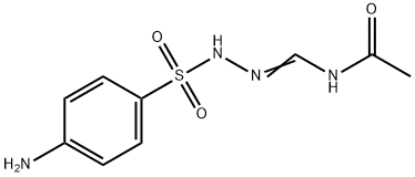 N-[[[(4-aminophenyl)sulphonyl]amino]iminomethyl]acetamide  Structure