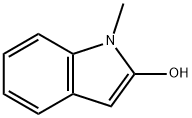 1-メチル-1H-インドール-2-オール 化学構造式