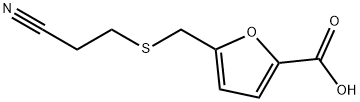 5-(2-CYANO-ETHYLSULFANYLMETHYL)-FURAN-2-CARBOXYLIC ACID,90564-11-7,结构式