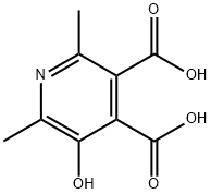 3,4-Pyridinedicarboxylic  acid,  5-hydroxy-2,6-dimethyl- Structure