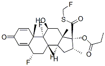 フルチカゾン 化学構造式