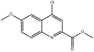 4-氯-6-甲氧基-2-喹啉羧酸甲酯, 905807-62-7, 结构式