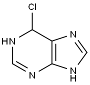 1H-Purine,  6-chloro-6,9-dihydro- 结构式