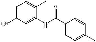 N-(5-アミノ-2-メチルフェニル)-4-メチルベンズアミド 化学構造式