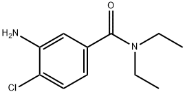 3-氨基-4-氯-N,N-二乙基苯甲酰胺 结构式