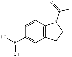 (1-乙酰基吲哚啉-5-基)硼酸, 905971-97-3, 结构式