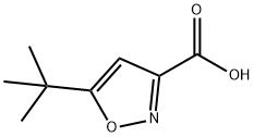 5-tert-ブチル-3-イソオキサゾールカルボン酸 化学構造式