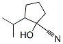 Cyclopentanecarbonitrile, 1-hydroxy-2-isopropyl- (7CI) Structure
