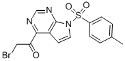 2-BROMO-1-(7-[(4-METHYLPHENYL)SULFONYL]-7H-PYRROLO[2,3-D]PYRIMIDIN-4-YL)ETHANONE Structure