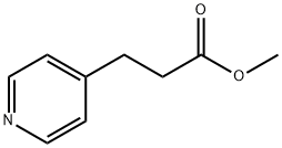 3-(4-ピリジニル)プロパン酸メチル 化学構造式