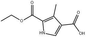 2-ETHOXYCARBONYL-3-METHYL PYRROL-4-CARBOXYLIC ACID Structure