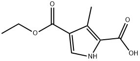 4-ETHOXYCARBONYL-3-METHYL PYRROL-2-CARBOXYLIC ACID Structure