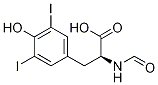 (S)-2-ForMaMido-3-(4-hydroxy-3,5-diiodophenyl)propanoic Acid Struktur