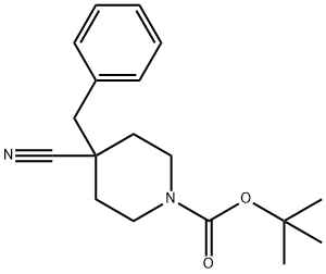 1-BOC-4-氰基-4-苄基哌啶 结构式