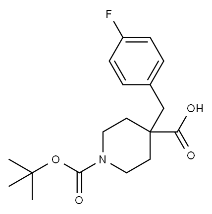 906329-50-8 1-BOC-4-(4-氟苄基)-4-哌啶甲酸