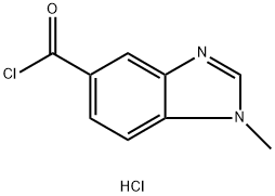 1-Methyl-1H-benzimidazole-5-carbonyl chloride hydrochloride Struktur