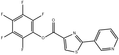 PENTAFLUOROPHENYL 2-PYRID-3-YL-1,3-THIAZOLE-4-CARBOXYLATE Struktur