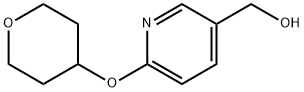 5-(Hydroxymethyl)-2-(tetrahydropyran-4-yloxy)pyridine Struktur