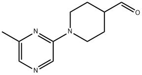 1-(6-METHYLPYRAZIN-2-YL)PIPERIDINE-4-CARBALDEHYDE, 906352-82-7, 结构式
