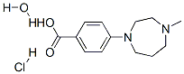 4-(4-METHYLPERHYDRO-1,4-DIAZEPIN-1-YL)BENZOIC ACID HYDROCHLORIDE HYDRATE 95+% Structure