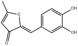 (2E)-2-[(3,4-二羟基苯基)亚甲基]-5-甲基-3(2H)-呋喃酮, 906366-79-8, 结构式