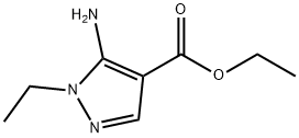 5-アミノ-1-エチル-1H-ピラゾール-4-カルボン酸エチル 化学構造式