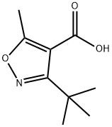 3-(tert-Butyl)-5-methylisoxazole-4-carboxylic acid Structure