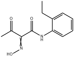 N-(2-ETHYL-PHENYL)-2-HYDROXYIMINO-3-OXO-BUTYRAMIDE Structure