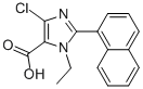 1H-IMIDAZOLE-5-CARBOXYLIC ACID, 4-CHLORO-1-ETHYL-2-(1-NAPHTHALENYL)- Structure