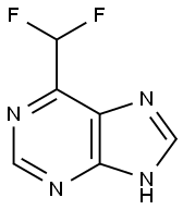 9H-Purine,  6-(difluoromethyl)- 结构式