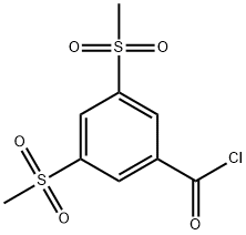 3,5-ビス(メチルスルホニル)ベンゾイルクロリド 化学構造式
