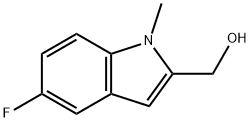 (5-Fluoro-1-methyl-1H-indol-2-yl)methanol Structure