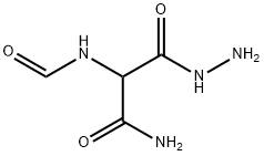 Propanoic  acid,  3-amino-2-(formylamino)-3-oxo-,  hydrazide 结构式