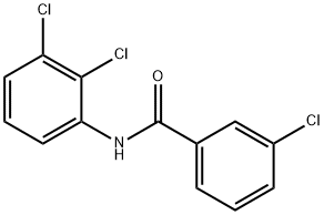 3-氯-N-(2,3-二氯苯基)苯甲酰胺 结构式