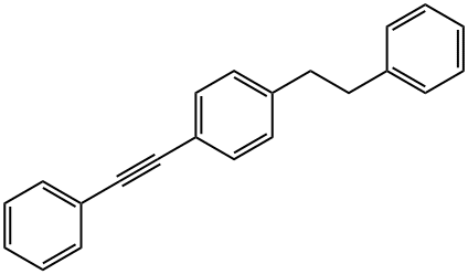1-(2-苯乙基)-4-(苯乙炔基)苯, 906650-60-0, 结构式