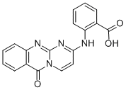 2-(10-OXO-10H-1,4A,9-TRIAZA-ANTHRACEN-2-YLAMINO)-BENZOIC ACID Struktur