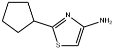 2-环戊基4-氨基噻唑, 906670-47-1, 结构式