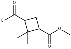 Cyclobutanecarboxylic acid, 3-(chloroformyl)-2,2-dimethyl-, methyl ester (7CI)|