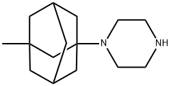 1-(3-Methyl-1-adamantyl)piperazine Structure