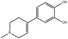 1,2-Benzenediol, 4-(1,2,3,6-tetrahydro-1-methyl-4-pyridinyl)- (9CI) 结构式