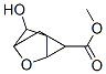 3-Oxatricyclo[2.2.1.02,6]heptane-1-carboxylicacid,5-hydroxy-,methylester(9CI) Structure