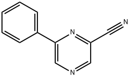 6-PHENYL-PYRAZINECARBONITRILE 化学構造式