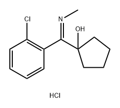 1-[(2-Chlorophenyl)-N-(methylimino)methyl]cyclopentanol hydrochloride  Structure