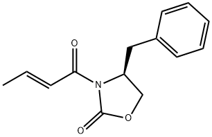 (N-クロトニル)-(4S)-ベンジル-2-オキサゾリジノン 化学構造式