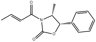 N-CROTONYL-(4R,5S)-4-METHYL 5-PHENYL-2-OXAZOLIDINONE Struktur