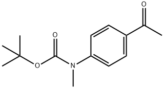 (4-Acetyl-phenyl)-methylcarbamicacid tert-butyl ester Struktur