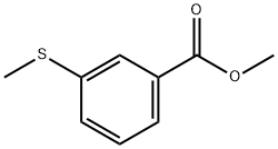 Benzoic acid, 3-(methylthio)-, methyl ester Structure